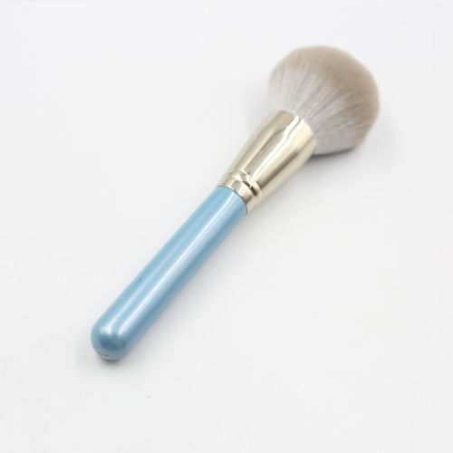 High quality sky blue handle reinforced aluminum tube synthetic brush