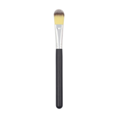 High quality wooden handle thickened aluminum tube tongue shaped small foundation brush