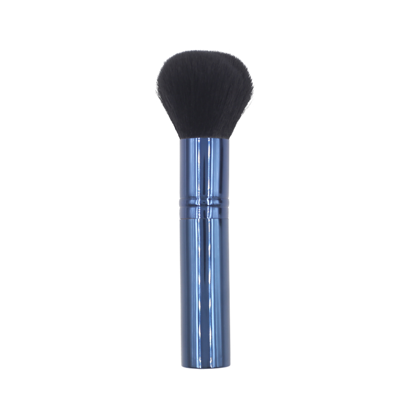 High quality dark blue reinforced aluminum pipe handle synthetic brush