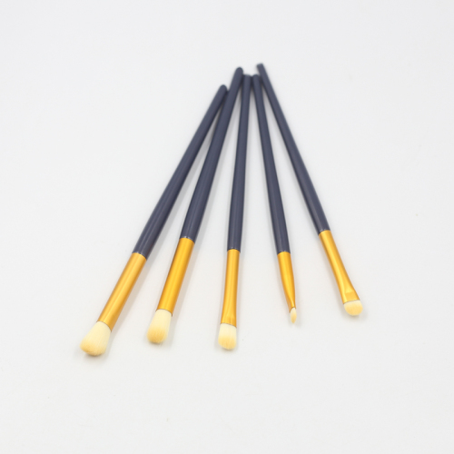 5pcs high quality purple handle thickened aluminum tube white hair eye brush