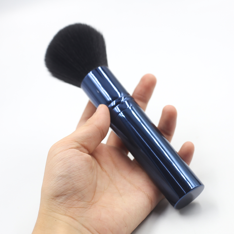 High quality dark blue reinforced aluminum pipe handle synthetic brush