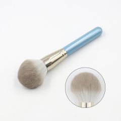 High quality sky blue handle reinforced aluminum tube synthetic brush