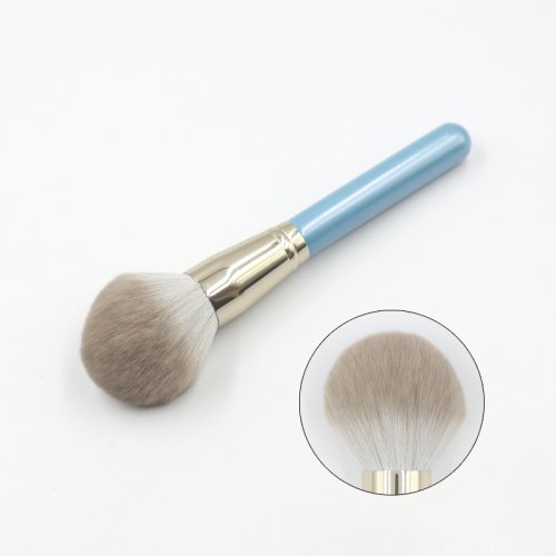 High quality sky blue handle reinforced aluminum tube synthetic brush