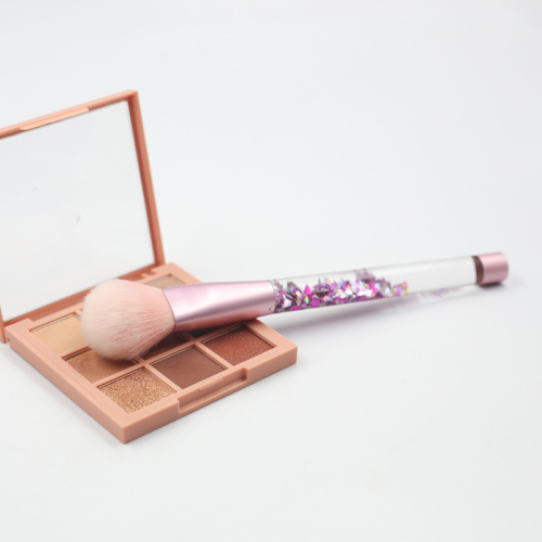 High quality color flow core handle thickened aluminum tube blush brush