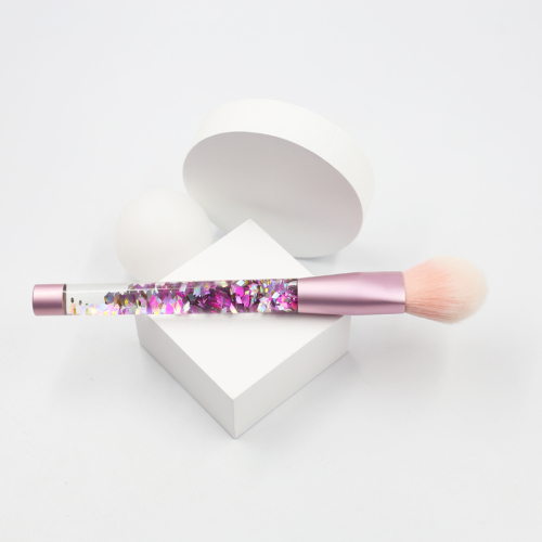 High quality color flow core handle thickened aluminum tube blush brush