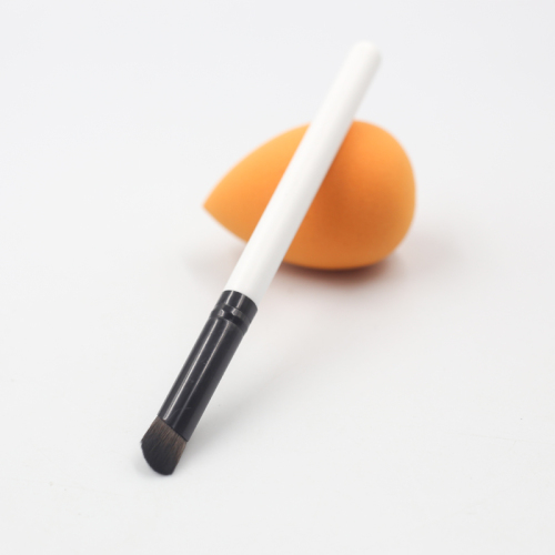 High quality white handle reinforced aluminum tube synthetic hairy finger brush