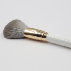 High quality white wood handle with thick aluminum tube grey hair loose paint