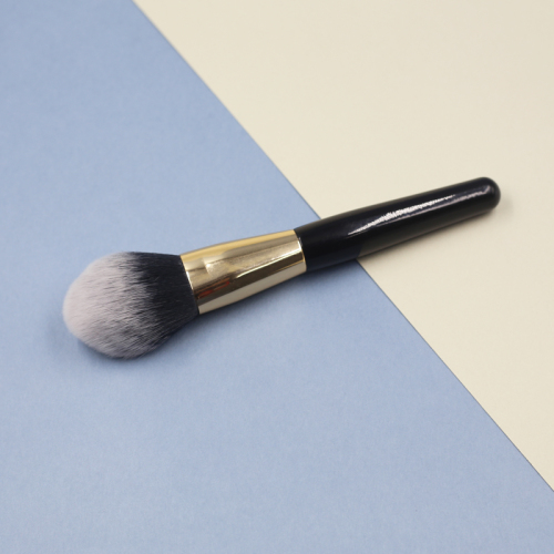 High quality black wood handle thickened aluminum tube black grey brush