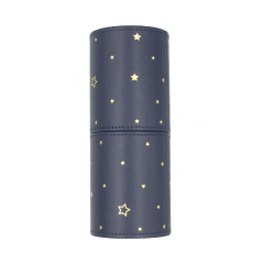 12pcs high quality dark purple wooden handle thickened aluminum tube synthetic wool makeup set brush