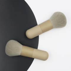 High quality Khaki wood handle thickened aluminum tube synthetic wool wash