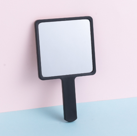 High quality hand-held square makeup mirror in various colors