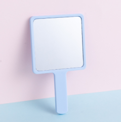 High quality hand-held square makeup mirror in various colors