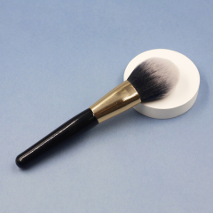 High quality black wood handle thickened aluminum tube black grey brush