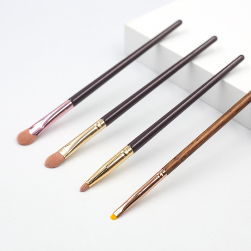 4pcs high quality mixed color thickened aluminum tube eye makeup brush