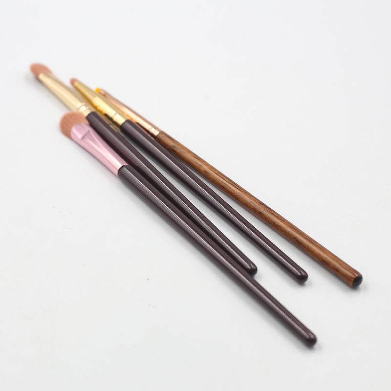 4pcs high quality mixed color thickened aluminum tube eye makeup brush