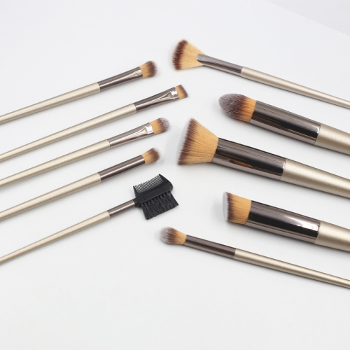 Copper Private Label Brush Makeup brush set 10 professional makeup brush synthesis