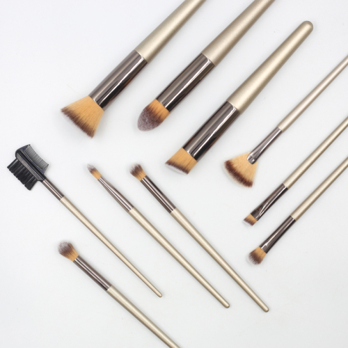 Copper Private Label Brush Makeup brush set 10 professional makeup brush synthesis