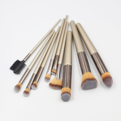 Copper Private Label Brush Makeup brush set 10 professional makeup brush synthesis