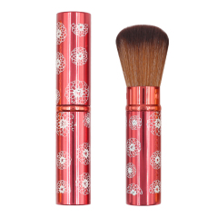 Multi-colored Private Label Personal Makeup Tools Travel Pocket Brush Blush Brush Retractable BB Cream brush