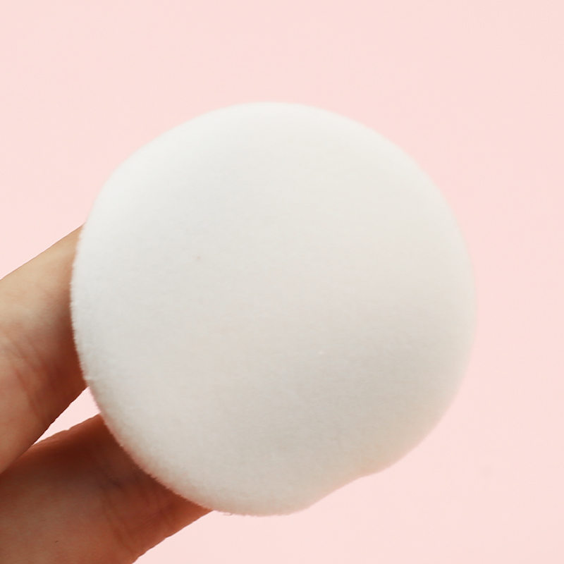 High quality white short pile powder puff low price wholesale can be customized according to demand