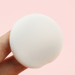 High quality white short pile powder puff low price wholesale can be customized according to demand