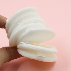 High quality white short pile powder puff low price wholesale can be customized according to demand