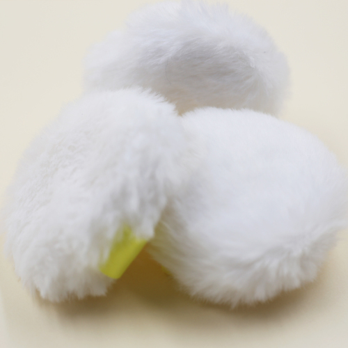 Custom white long velvet powder puff factory wholesale