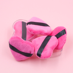 Low price wholesale can be customized private brand high quality pink love puff