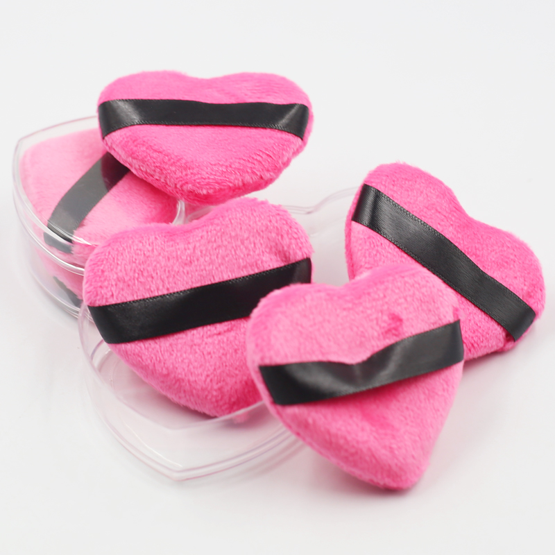 Low price wholesale can be customized private brand high quality pink love puff