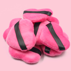 Low price wholesale can be customized private brand high quality pink love puff