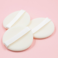 High quality white short pile powder puff low price wholesale can be customized according to demand