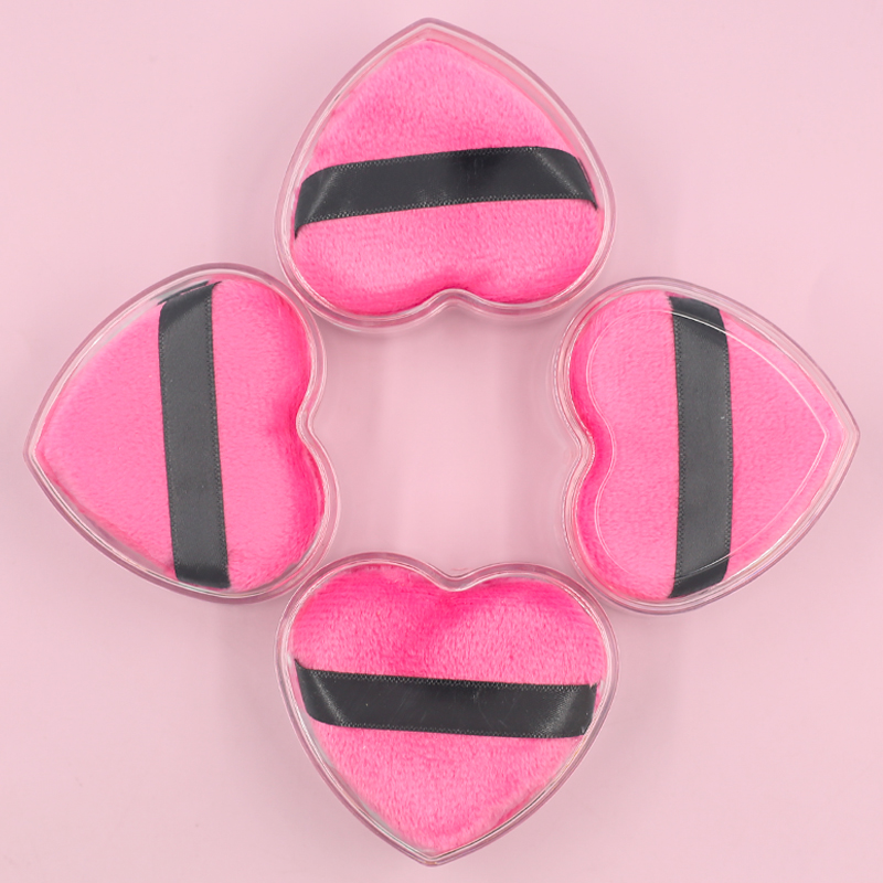 Low price wholesale can be customized private brand high quality pink love puff