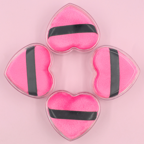 Low price wholesale can be customized private brand high quality pink love puff
