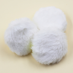 Custom white long velvet powder puff factory wholesale