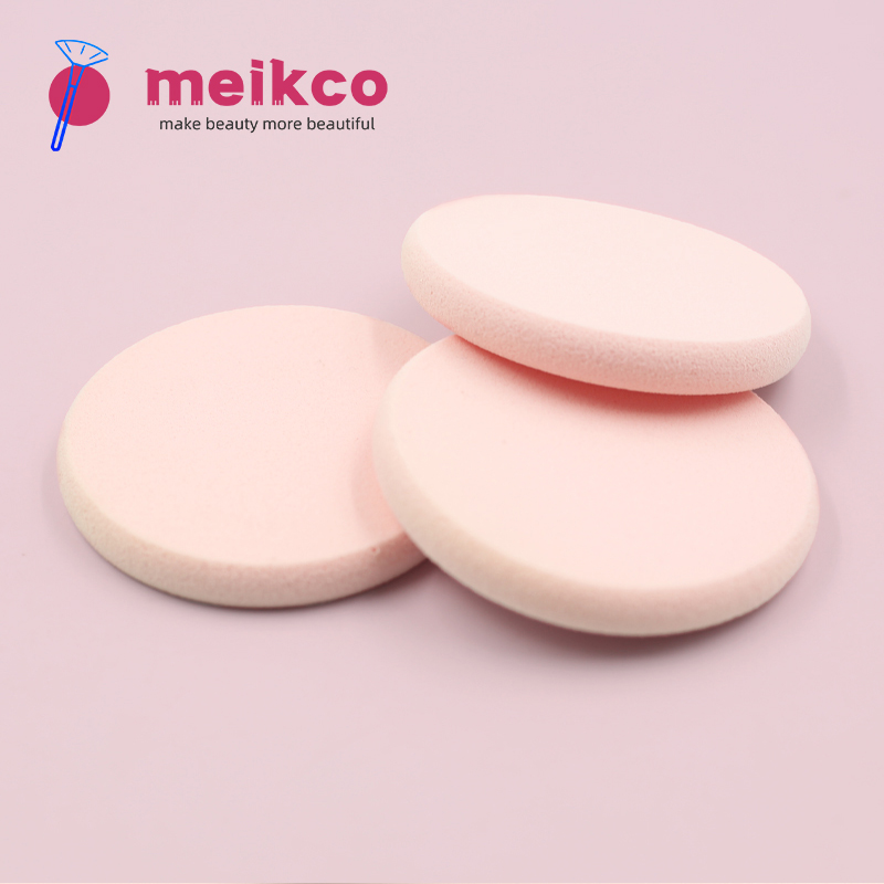 Manufacturers straight batch of dry and wet dual-use pink powder puff can be customized according to demand
