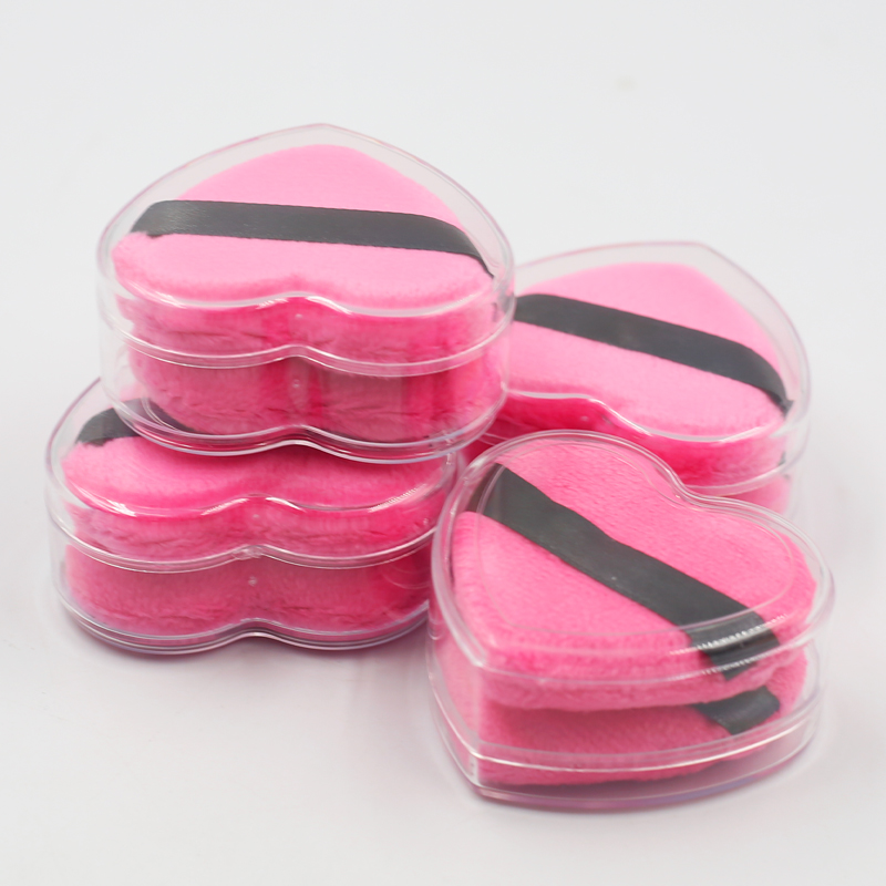 Low price wholesale can be customized private brand high quality pink love puff