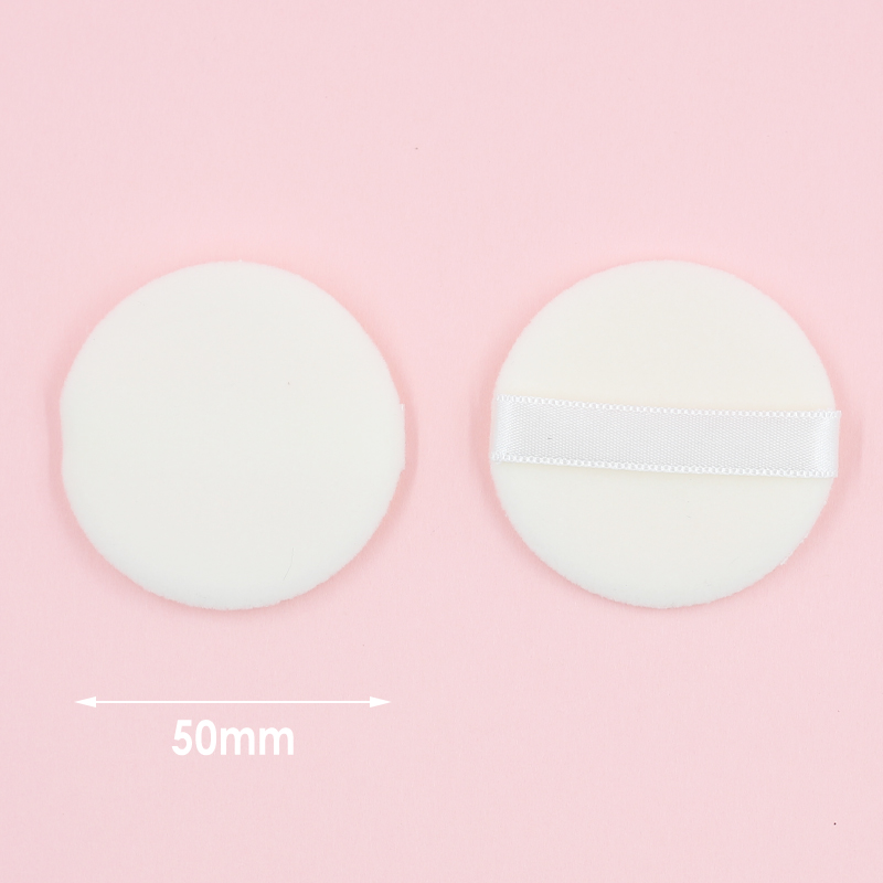 High quality white short pile powder puff low price wholesale can be customized according to demand