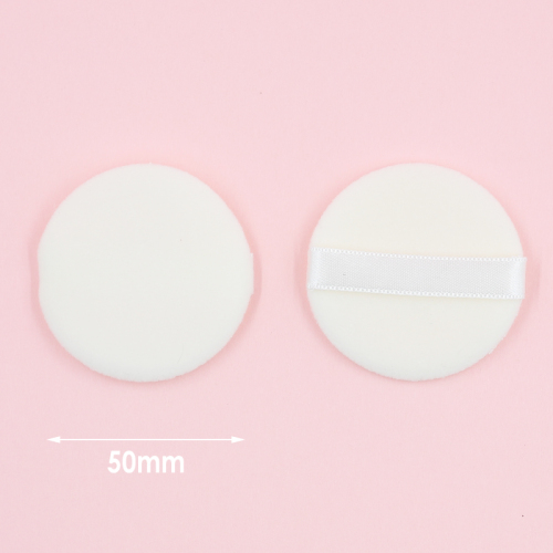 High quality white short pile powder puff low price wholesale can be customized according to demand