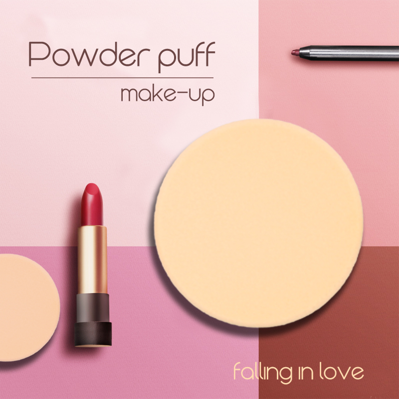 Customized dry and wet latex puff in various thickness shapes for makeup artists