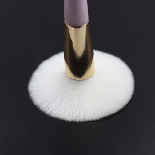 2023 Hot selling high quality low price wholesale 10pcs pink handle gold aluminum tube white synthetic hair makeup brush