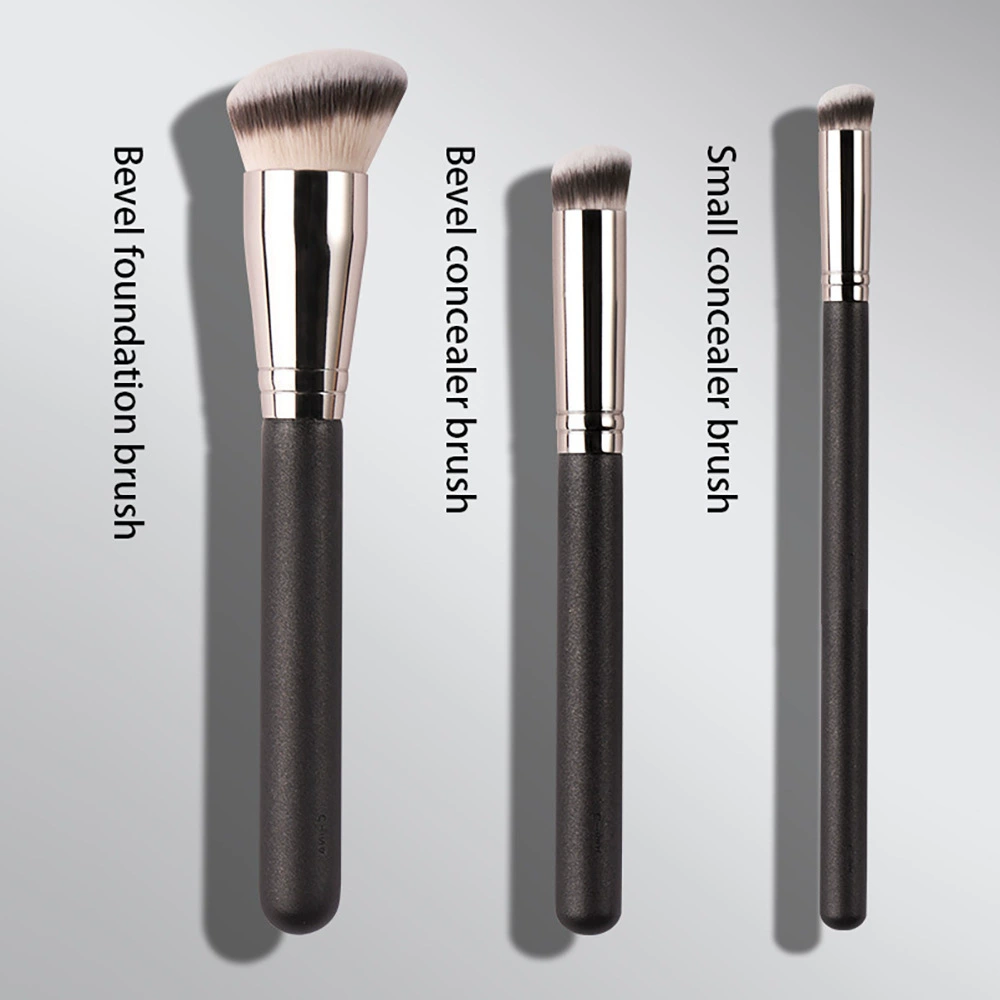 Free sample factory wholesale high-end 3pcs seamless foundation brush concealer