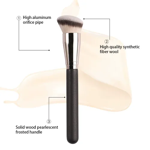 Free sample factory wholesale high-end 3pcs seamless foundation brush concealer