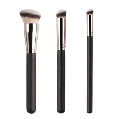 Free sample factory wholesale high-end 3pcs seamless foundation brush concealer