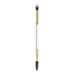 Factory straight batch high-end double head eyeshadow brush eyelash curl White pink black a variety of colors can be customized