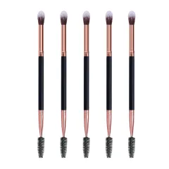 Factory straight batch high-end double head eyeshadow brush eyelash curl White pink black a variety of colors can be customized