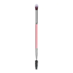 Factory straight batch high-end double head eyeshadow brush eyelash curl White pink black a variety of colors can be customized
