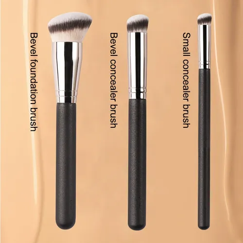 Free sample factory wholesale high-end 3pcs seamless foundation brush concealer