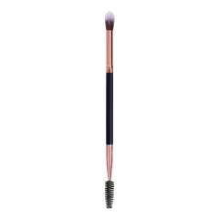 Factory straight batch high-end double head eyeshadow brush eyelash curl White pink black a variety of colors can be customized