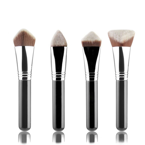 Customation Copper Tube 3D/4D Synthetic Hair Liquid Cream Multifunction Makeup Tool Contour Bronzer Foundation Brush