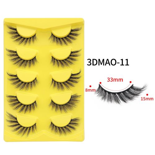 meikco faux mink eye lash 3D false faux cils fake fluffy faux mink eyelash false full strip eyelashes wholesale wispy